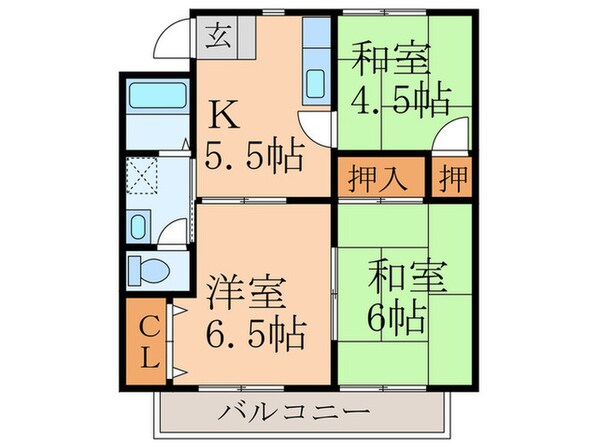 末松アパ－トⅡの物件間取画像